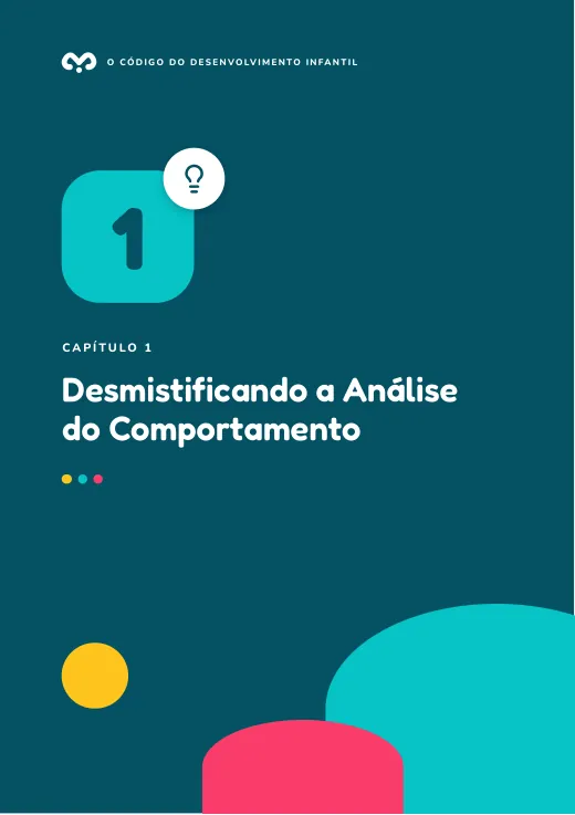 Página de abertura do capítulo 1 sobre fundo azul-petróleo com círculos coloridos