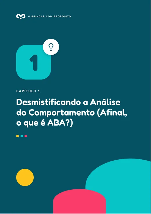 Página de abertura do capítulo 1 sobre fundo azul-petróleo com círculos coloridos